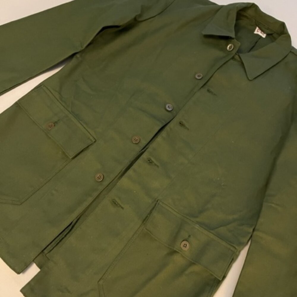 Vintage Original Army Green Chore Jacket from ShopNarro in Brooklyn Size 42 M/L